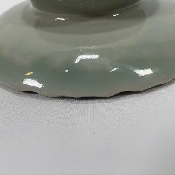 Vintage Collectible Blue and White Chinoiseie Koi Fish Pedestal Dish - Picture 4 of 4